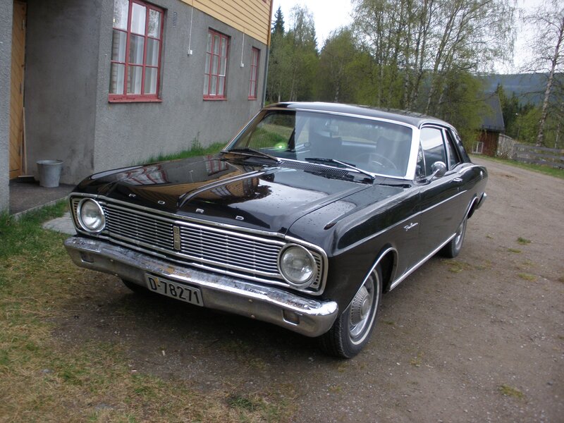 Black classic Ford sedan