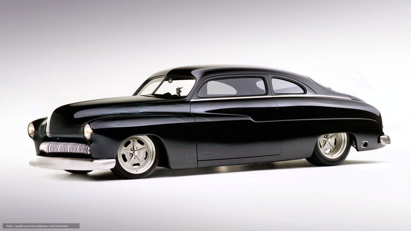 black classic hot rod car