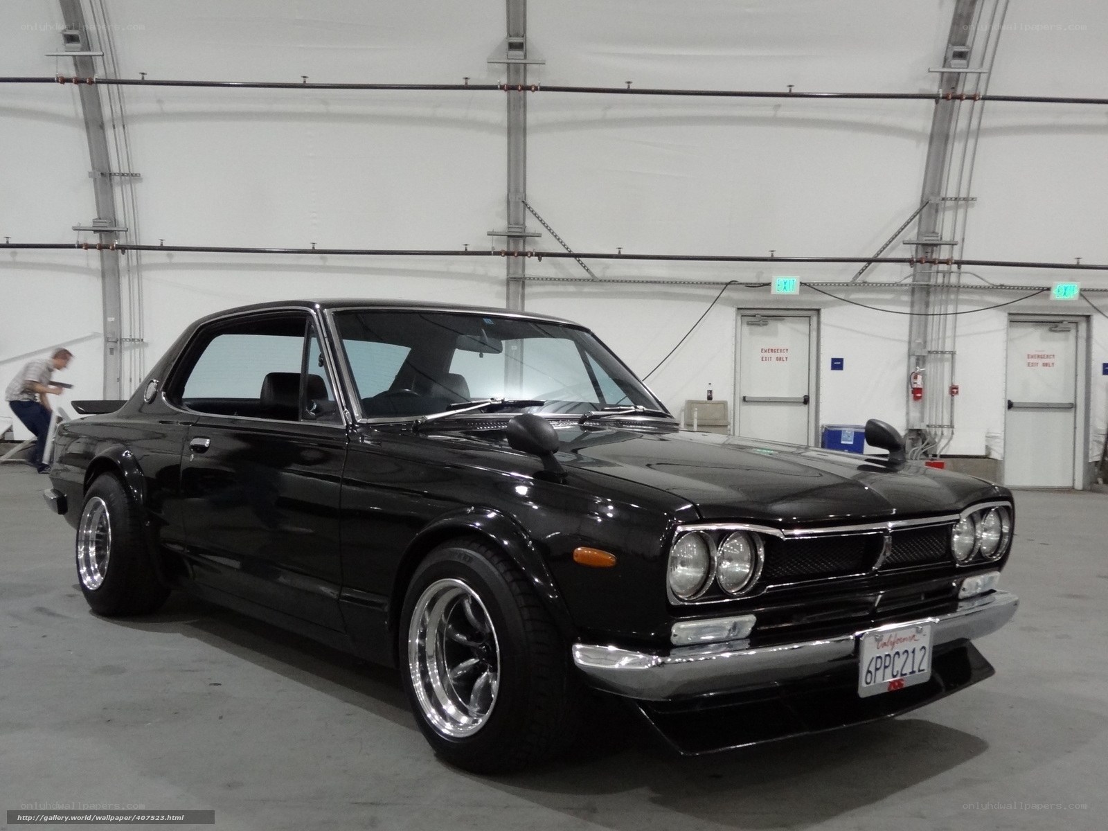Black classic Japanese coupe