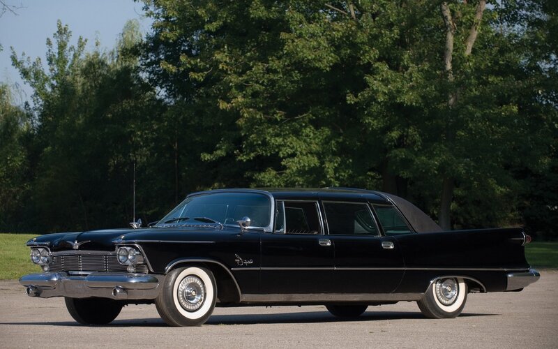 Black classic limousine