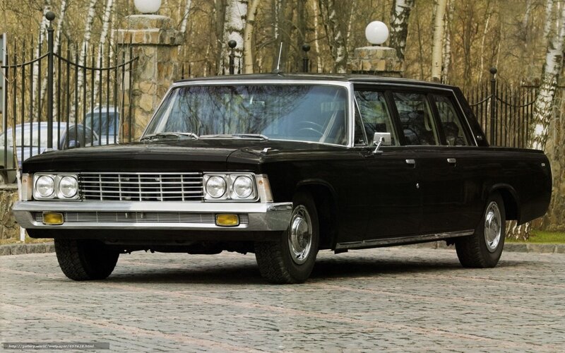Black classic limousine