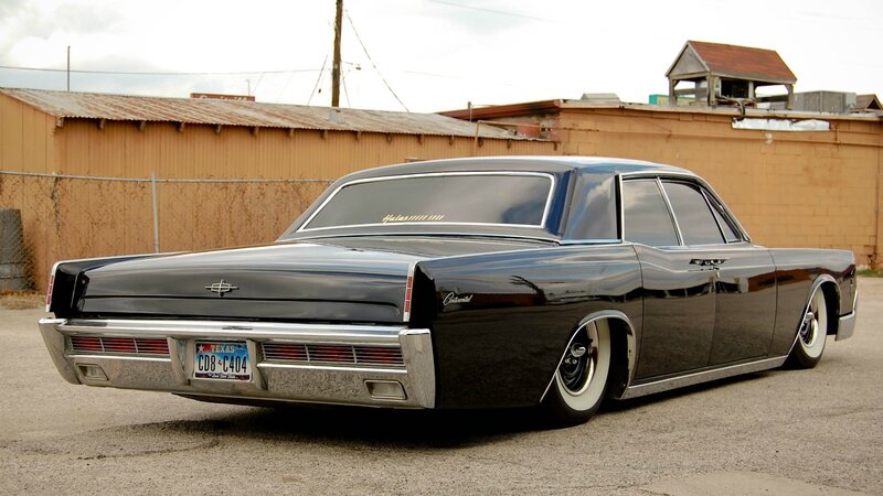 black classic lincoln continental