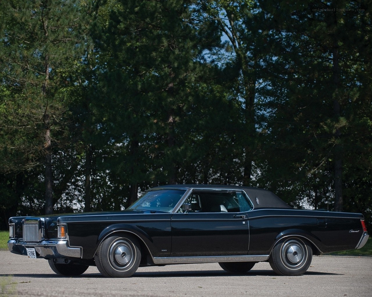 Black classic Lincoln coupe