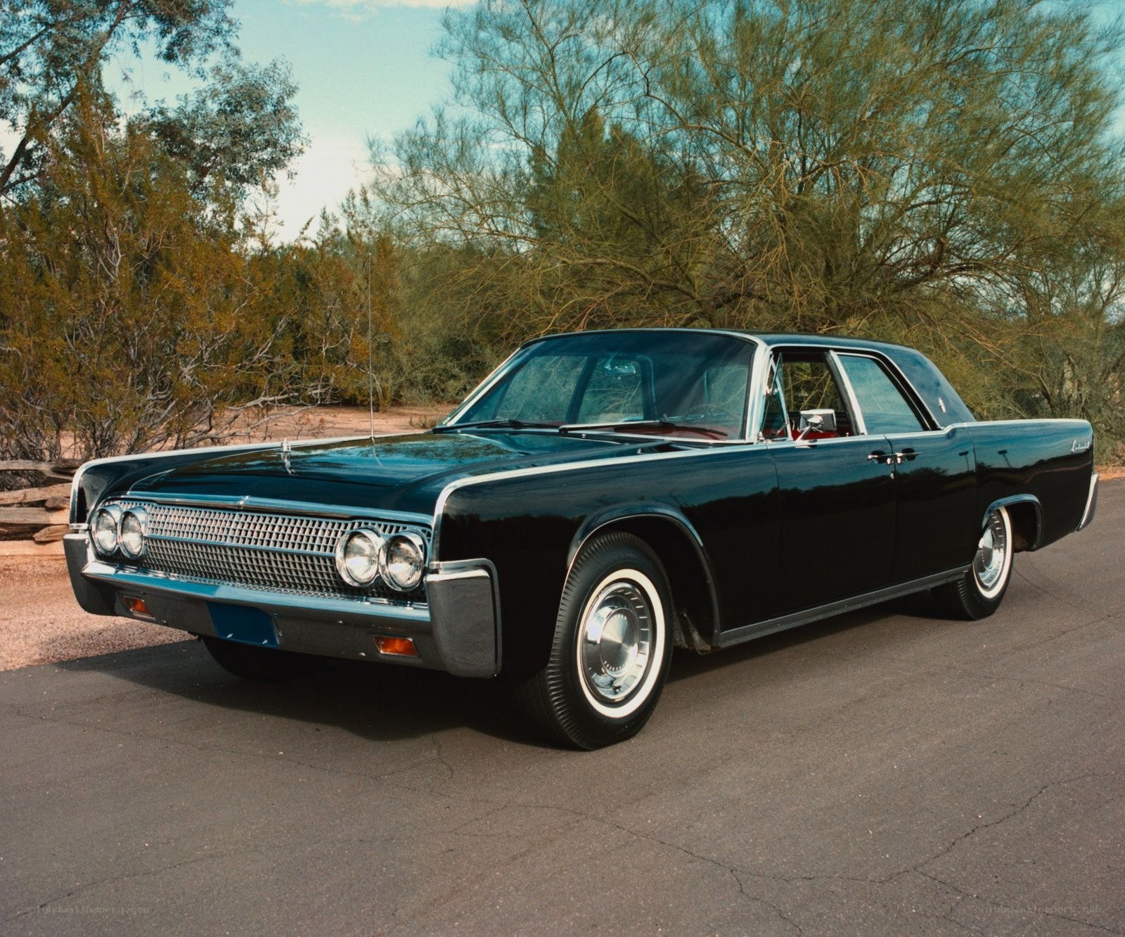 Black classic Lincoln sedan