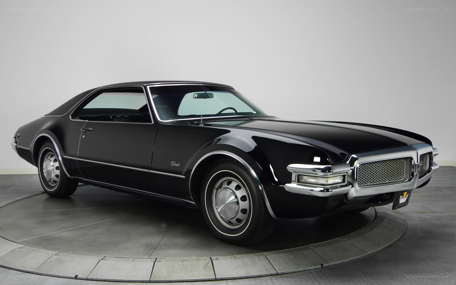 black classic muscle car