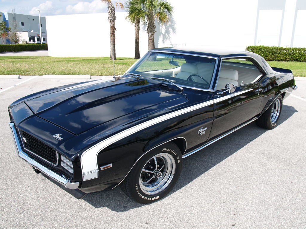 black classic muscle car