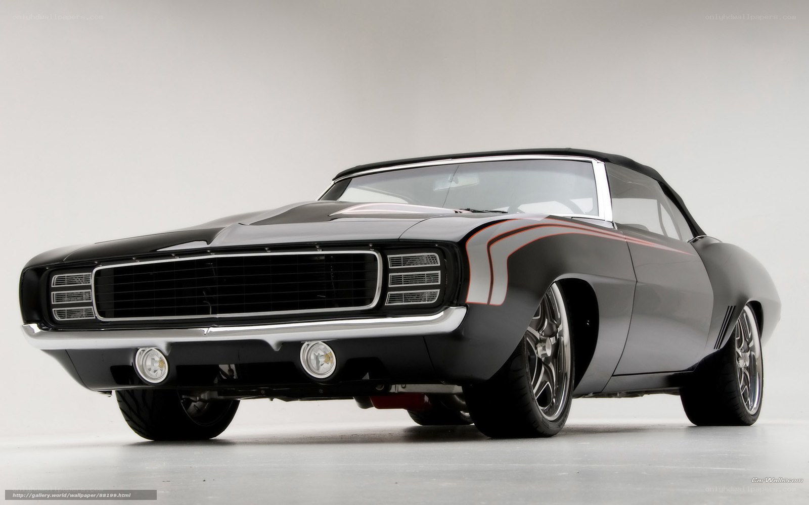 black classic muscle car