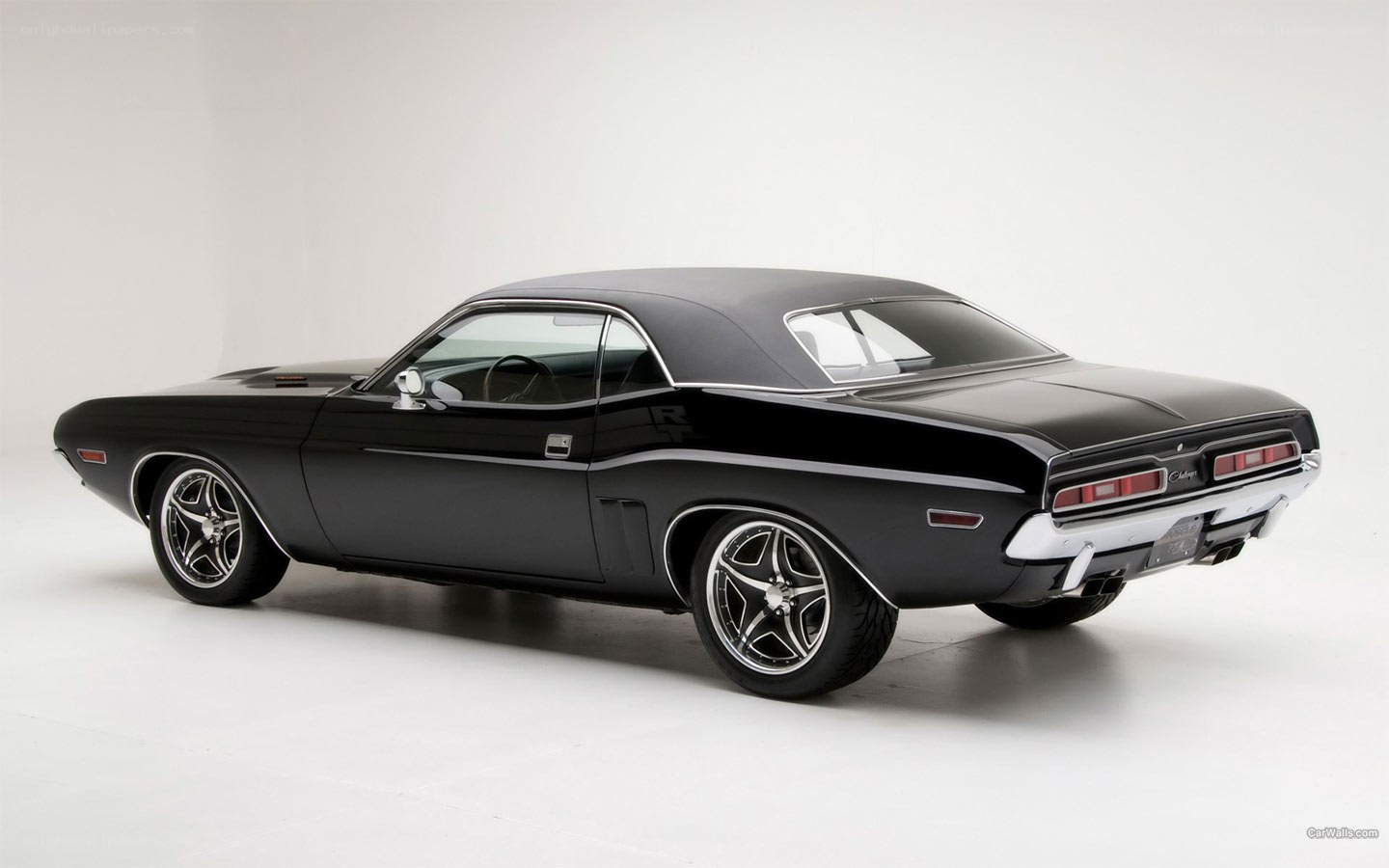 black classic muscle car