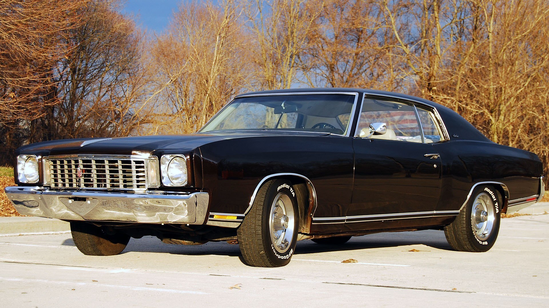 black classic muscle car