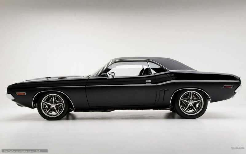 black classic muscle car