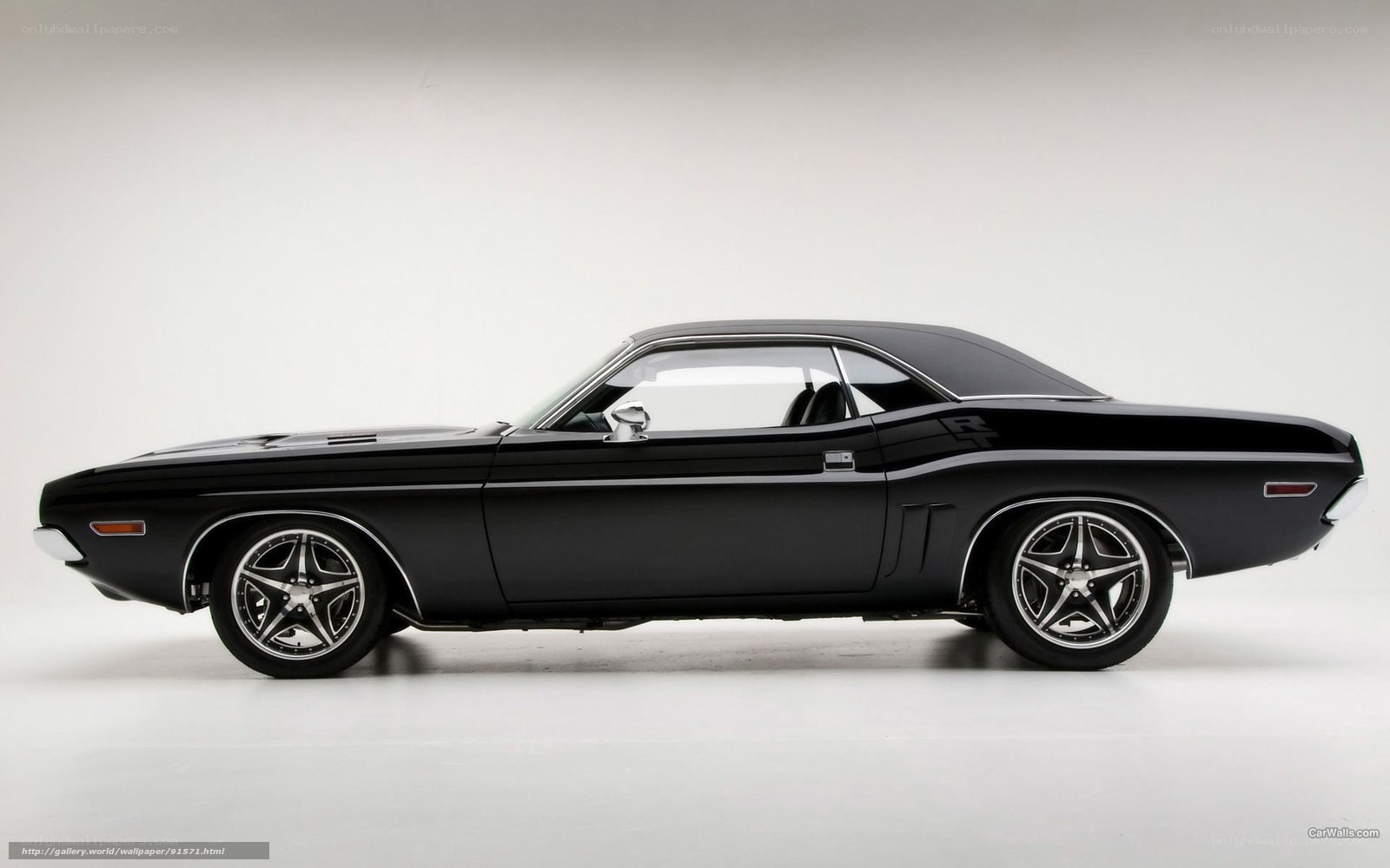 black classic muscle car