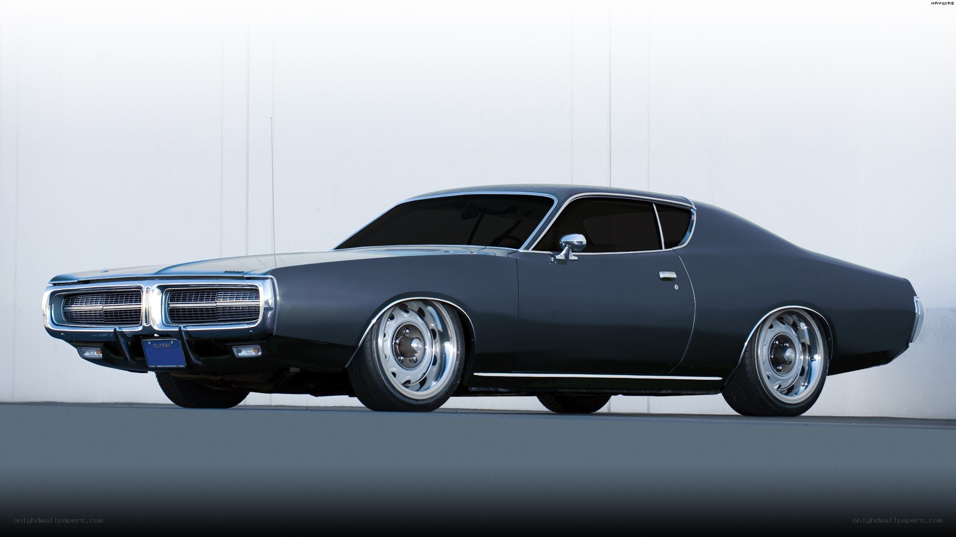 black classic muscle car