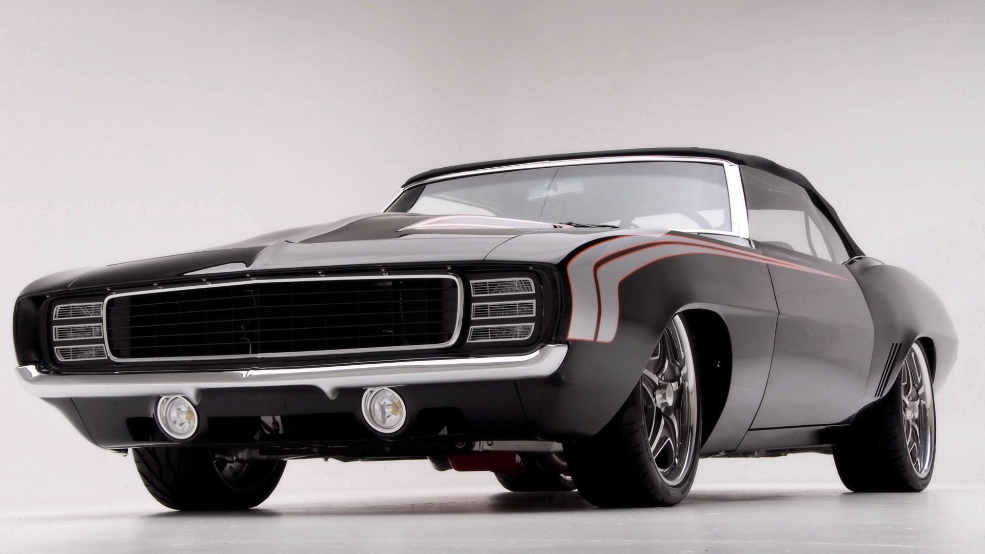 black classic muscle car