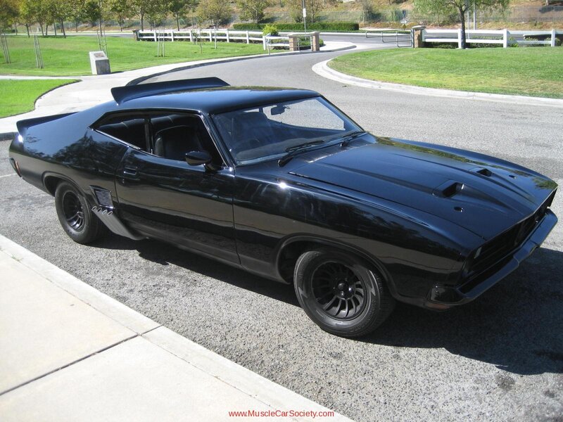 black classic muscle car