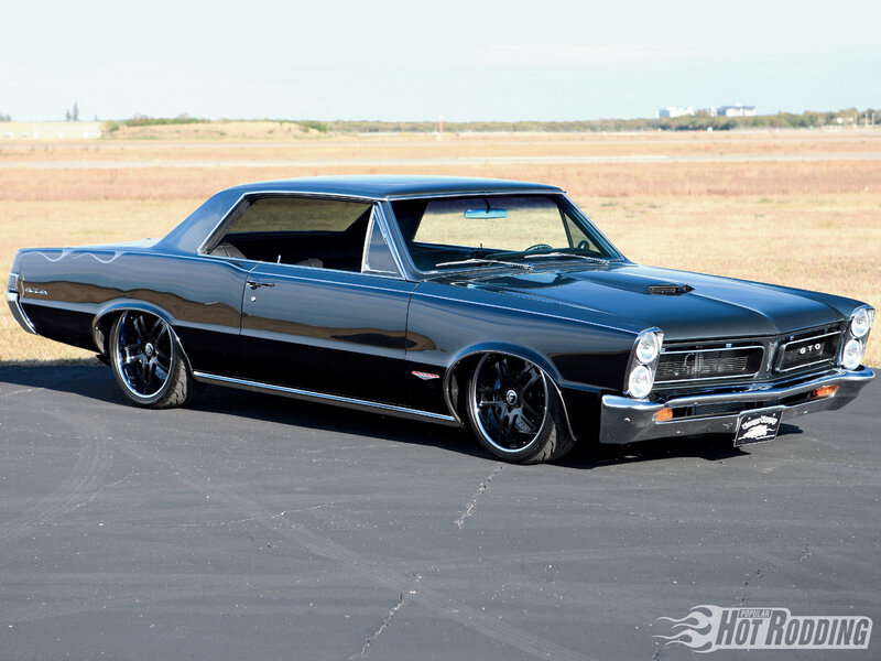 Black Classic Muscle Car — Calm, Afternoon, Photograph, Field