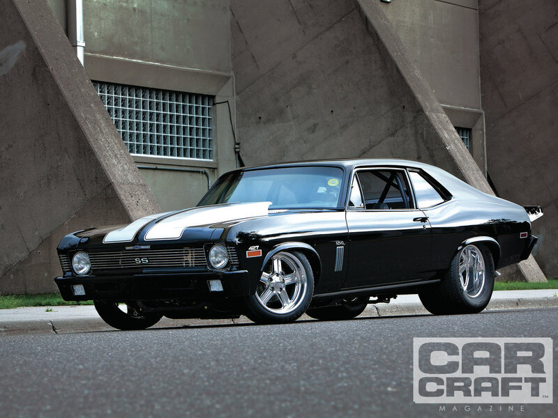 Black Classic Muscle Car — Dramatic, Afternoon