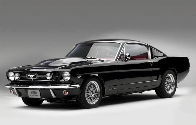 Black Classic Muscle Car — Dramatic, Photograph, Chrome Grille
