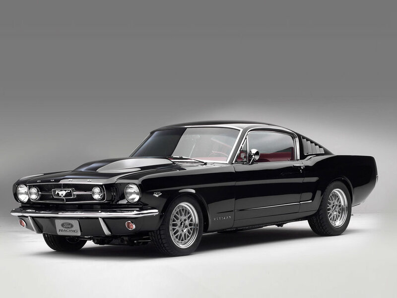 Black Classic Muscle Car — Dramatic, Photograph, Chrome Wheels