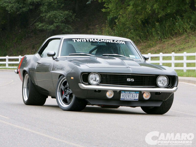 Black Classic Muscle Car — Gray, Calm
