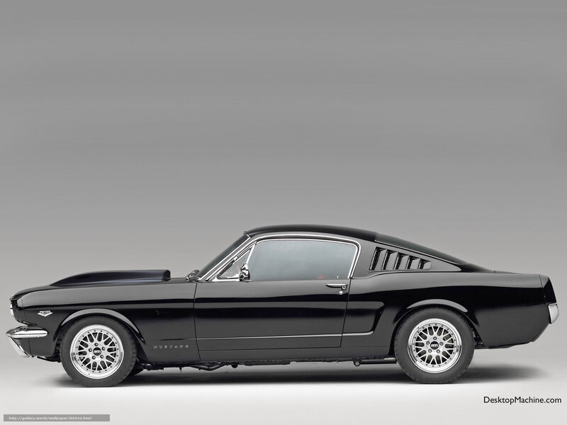 black classic muscle car
