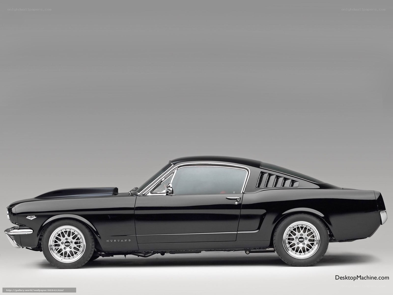 black classic muscle car