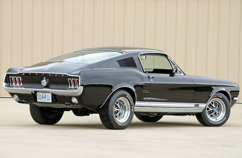 Black Classic Mustang — Calm, Photograph