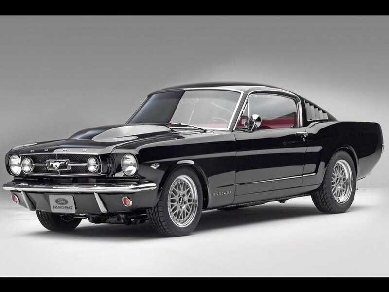 Black Classic Mustang — Dramatic, Photograph, Car, Chrome Wheels, Grille, Silver