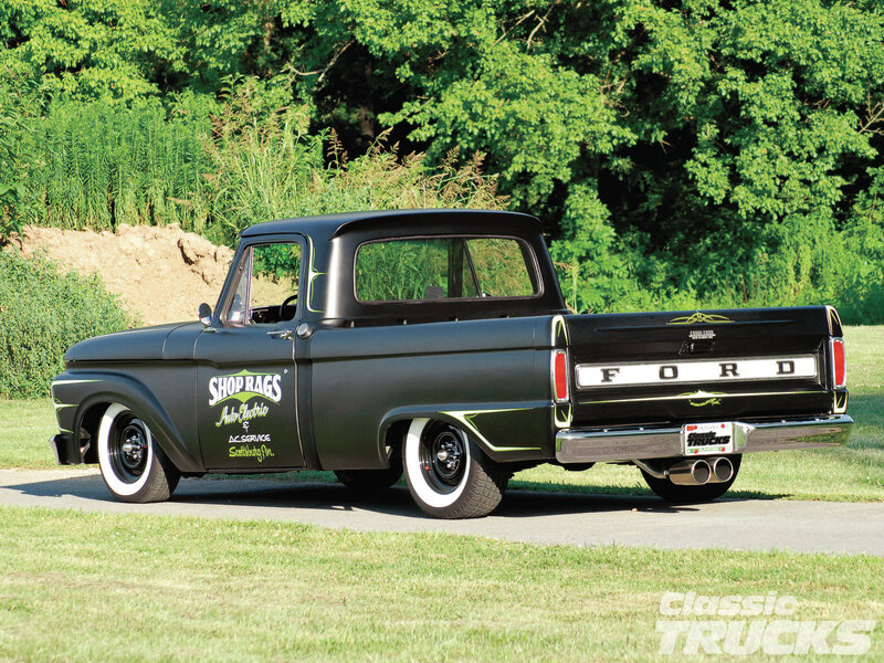 Black Classic Pickup Truck — Serene, Afternoon