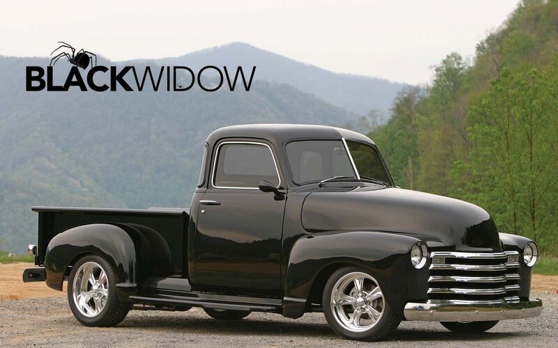 Black Classic Pickup Truck — Serene, Spring