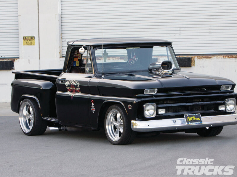 Black Classic Pickup Truck — Showcase, Afternoon