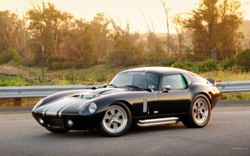 black classic sports car