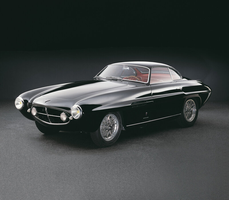 Black classic sports car