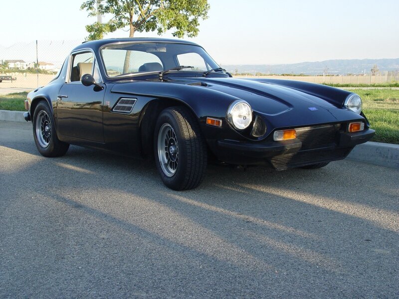 Black classic sports car
