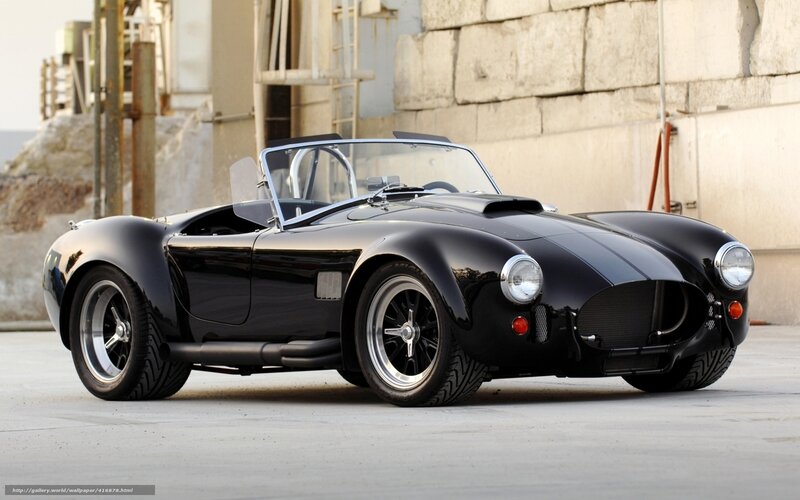 Black classic sports car