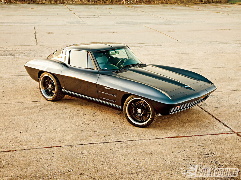 Black Classic Sports Car — Dramatic