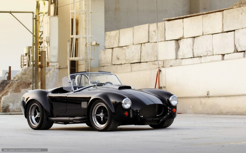 Black classic sports car