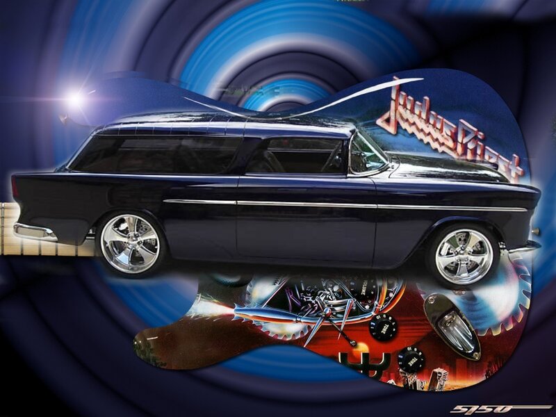 Black Classic Station Wagon — Blue