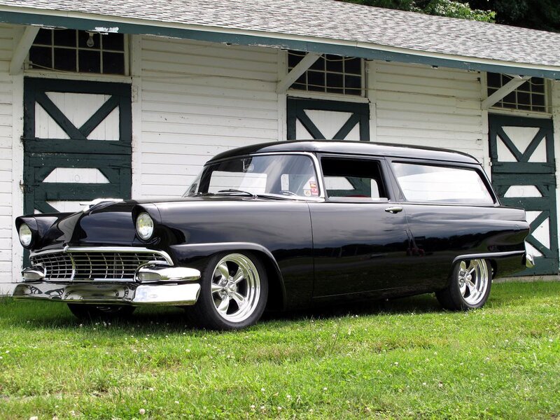 Black Classic Station Wagon — Calm, Afternoon, Photograph