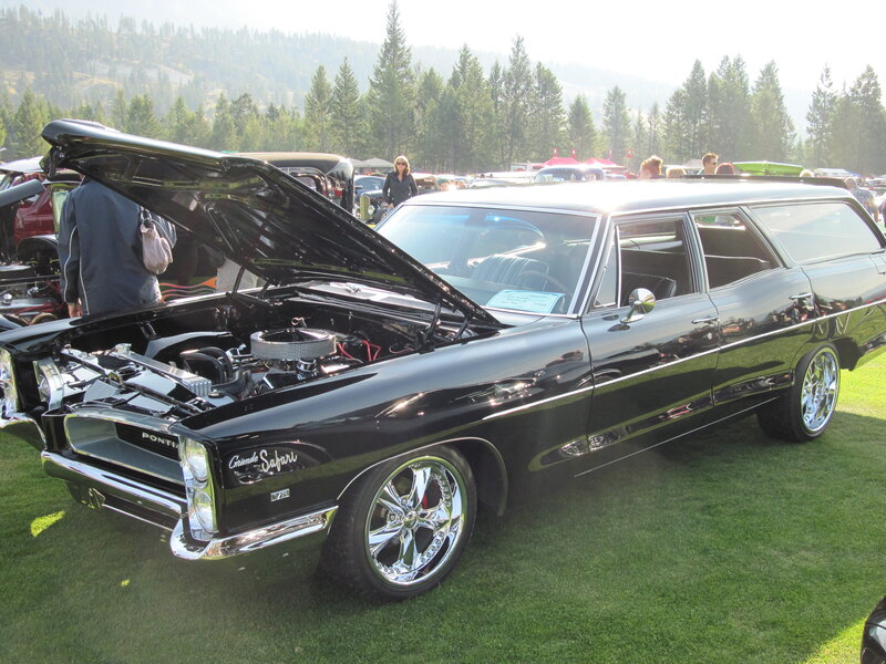 Black Classic Station Wagon — Outdoor, Afternoon