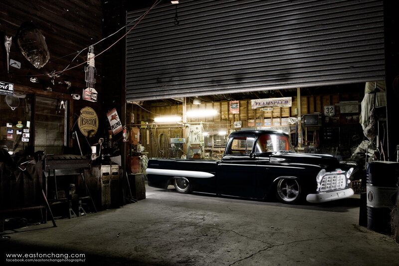Black Classic Truck — Dramatic