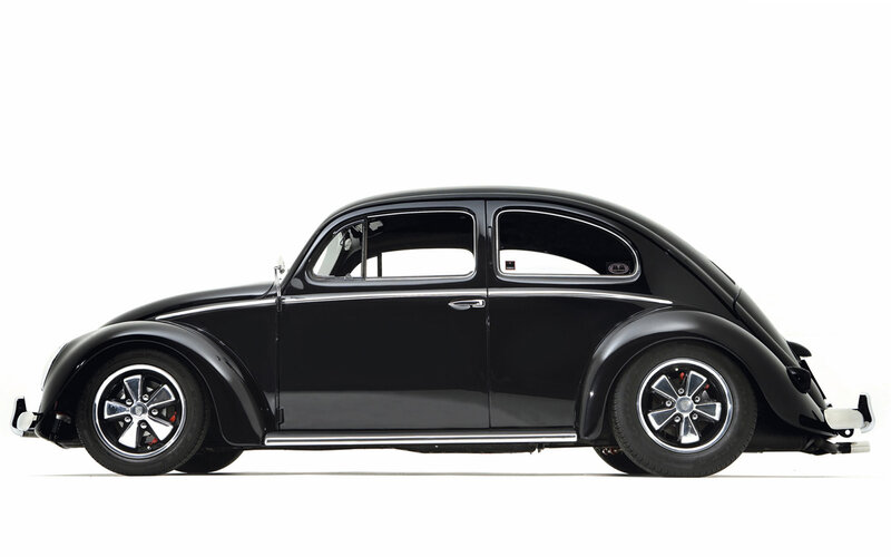 Black classic Volkswagen Beetle