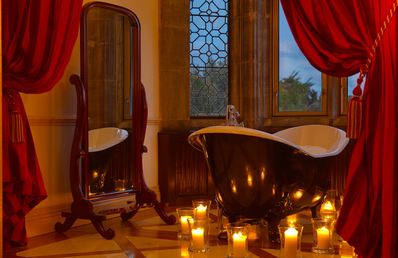 Black Clawfoot Bathtub — Red