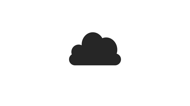 Black Cloud Icon