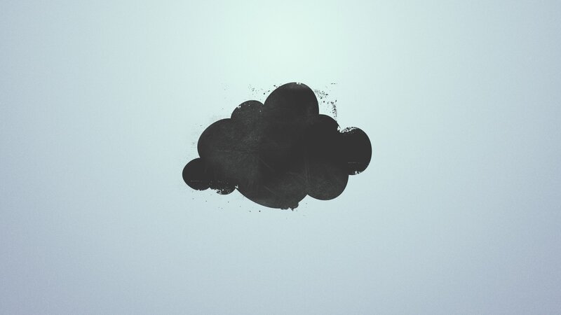 Black Cloud Shape