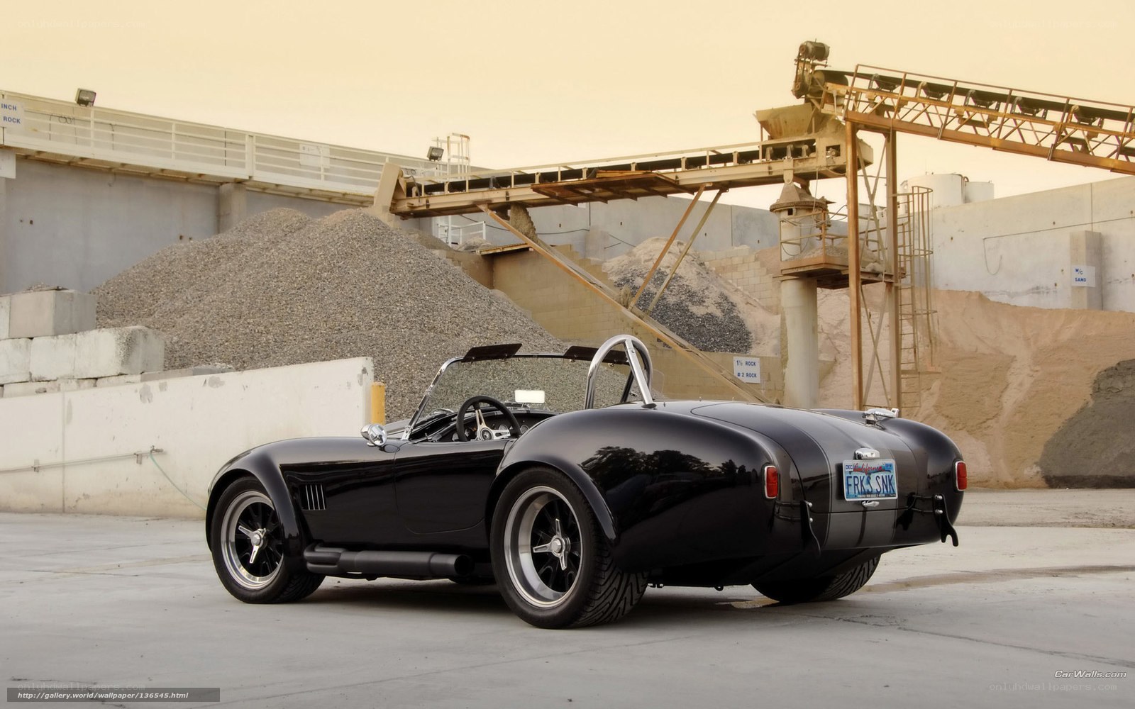Black Cobra sports car