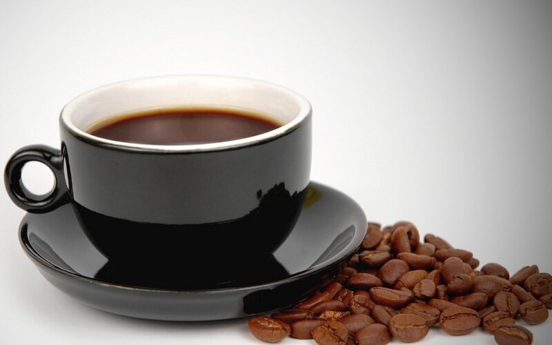 Black Coffee Cup — Calm, Photograph