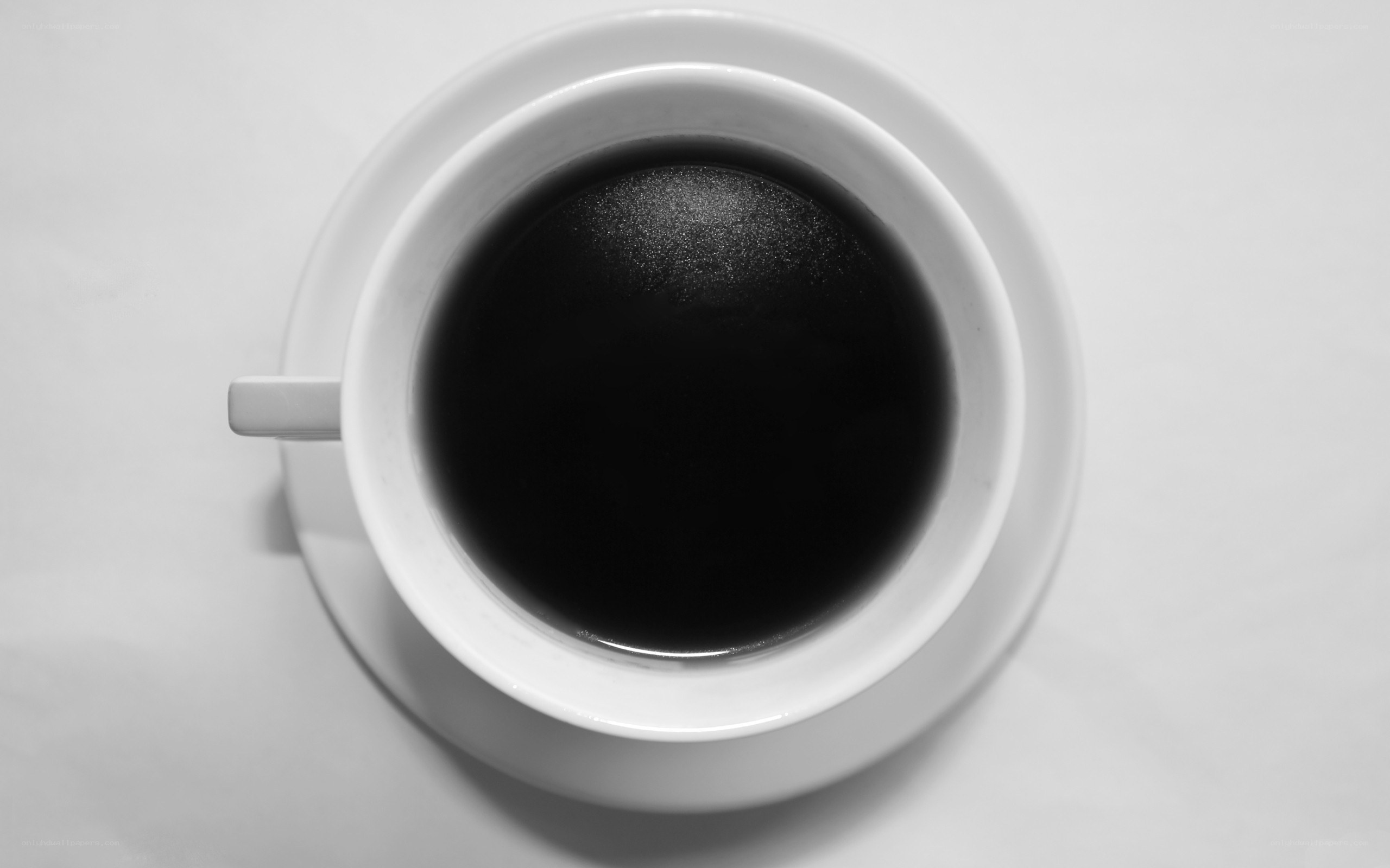 black coffee in a white cup