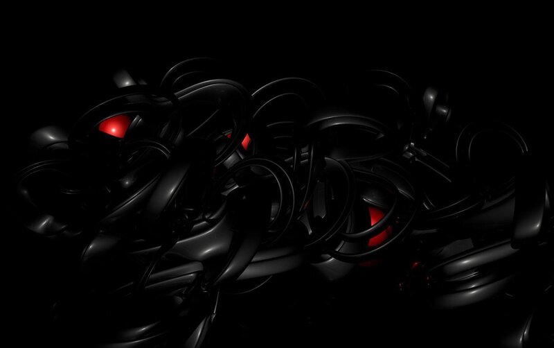 Black Coils with Red Lights