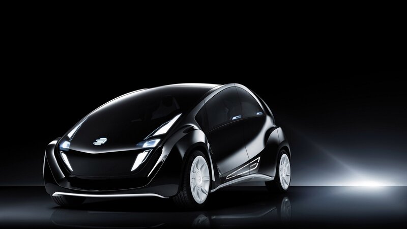 Black Concept Car — Dramatic, 3d Render, Lights