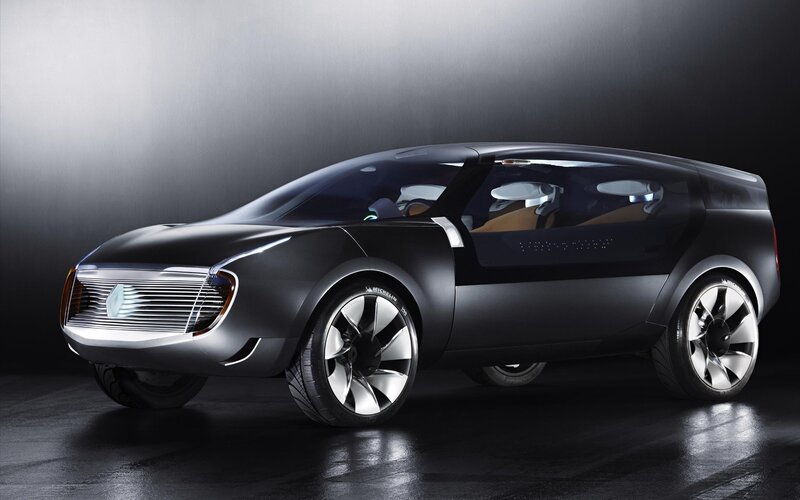 Black Concept Car — Dramatic, 3d Render, Wheel, Grille